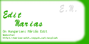 edit marias business card